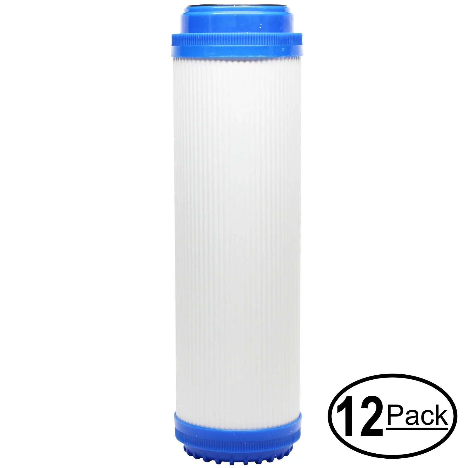 12-Pack Replacement for MaxWater 103456 Granular Activated Carbon Filter - Universal 10-inch Cartridge for MaxWater 3 Stage Whole house water filter - Denali Pure Brand
