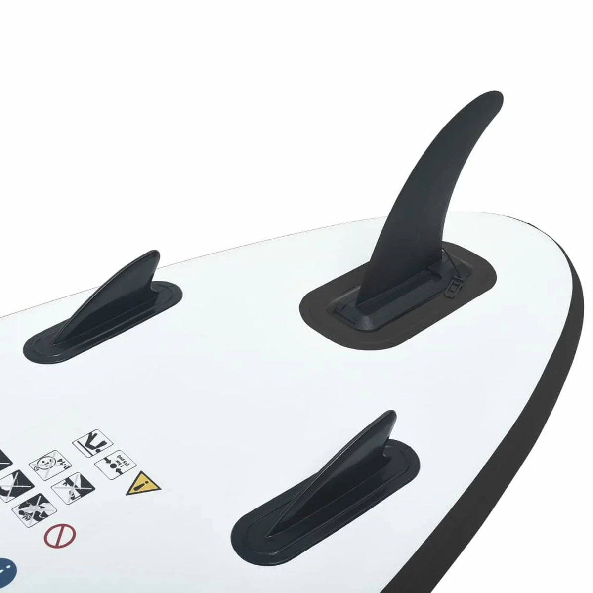 OWSOO Inflatable Paddle Board Set Black and White