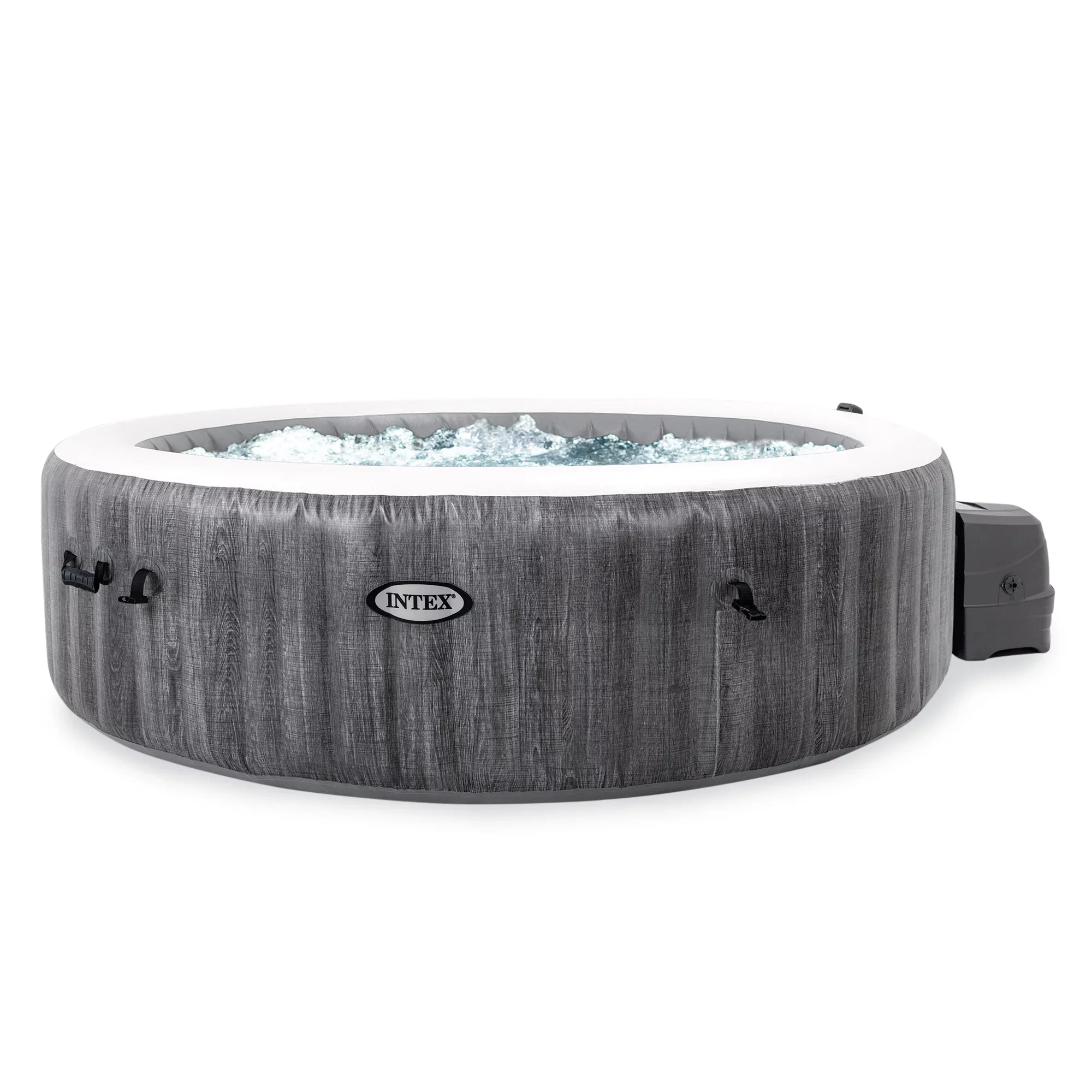 Intex PureSpa Plus Inflatable Bubble Jet Hot Tub & Non-Slip Seats, (2 Pack)