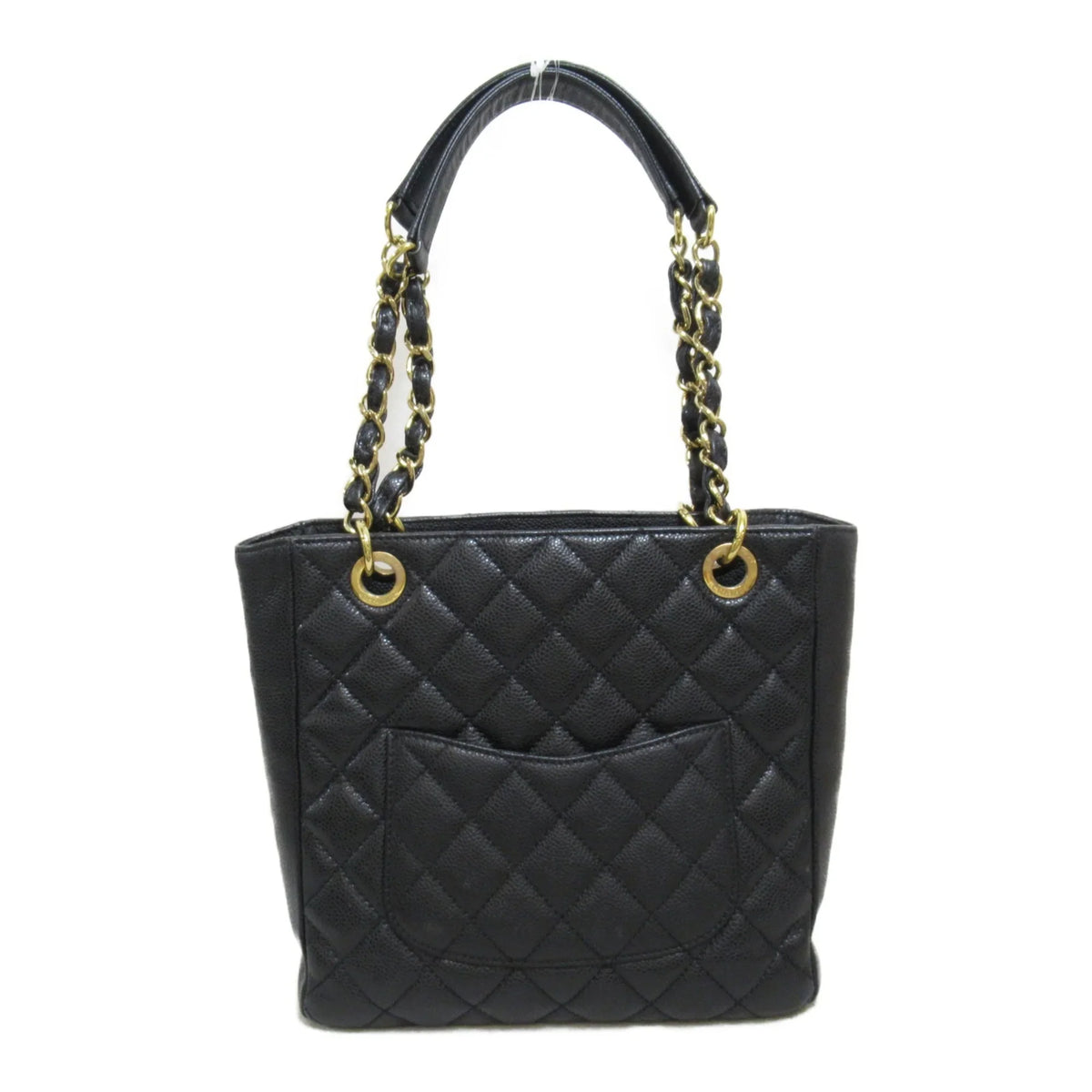 Pre-Owned CHANEL Matelasse ChainShoulder Bag Black Caviar Skin (Grained Calf) (Fair)