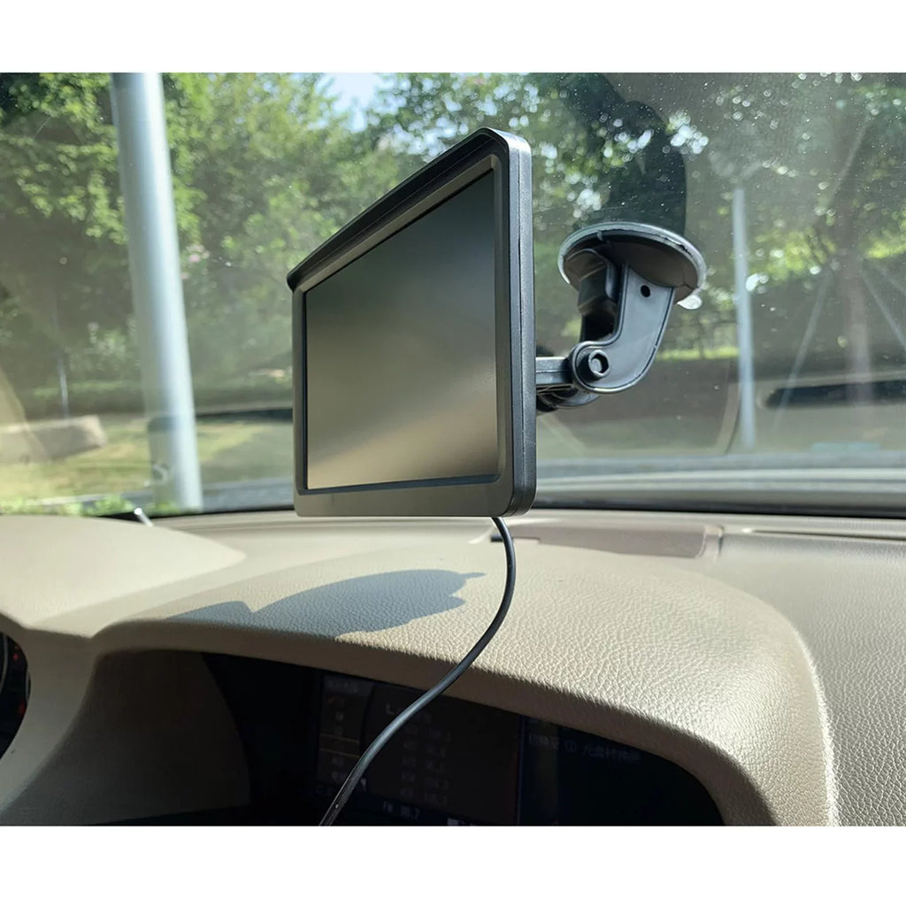 Car Rearview Monitor 7" Park Assist Vehicle Parking System Easy Installation 10M Video Cable Screen Waterproof LCD 8 LED Camera SUV Car
