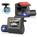 Dual Dash Cam, TSV 1080P Car Driving Recorder Camera, 170° Wide Angle Front Inside Camera with Night Vision, Loop Recording, G-Sensor, Parking Mode, Motion Detection, HDR, Black
