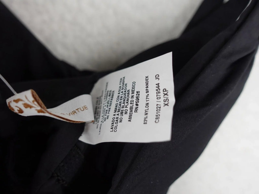 BECCA Swimsuit XS - Black - Rebecca Virtue Color Code Skylar Plunge One-Piece