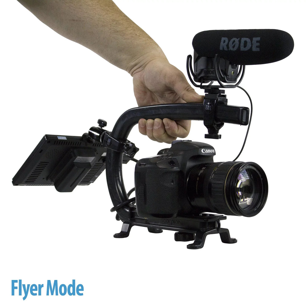 Cam Caddie Scorpion MAX Edition Universal Stabilzing Camera Handle - Includes 2 Accessory Shoes