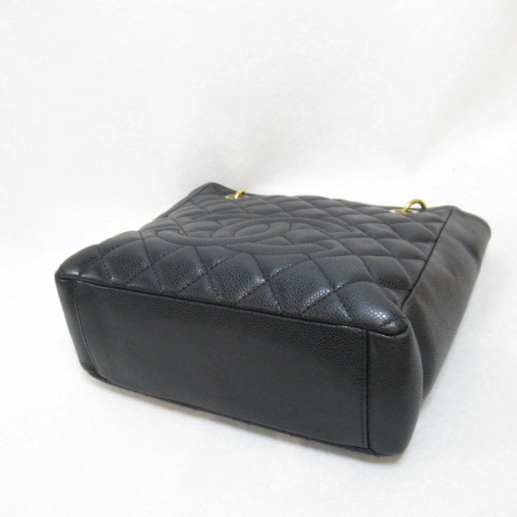 Pre-Owned CHANEL Matelasse ChainShoulder Bag Black Caviar Skin (Grained Calf) (Fair)