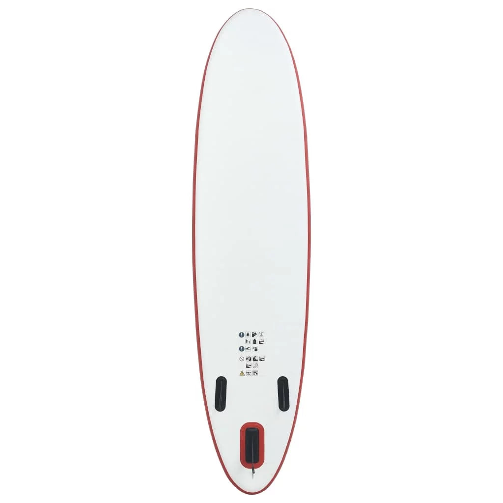 Stand Up Paddle Board Set  An Inflatable Surfboard in Captivating Red and White