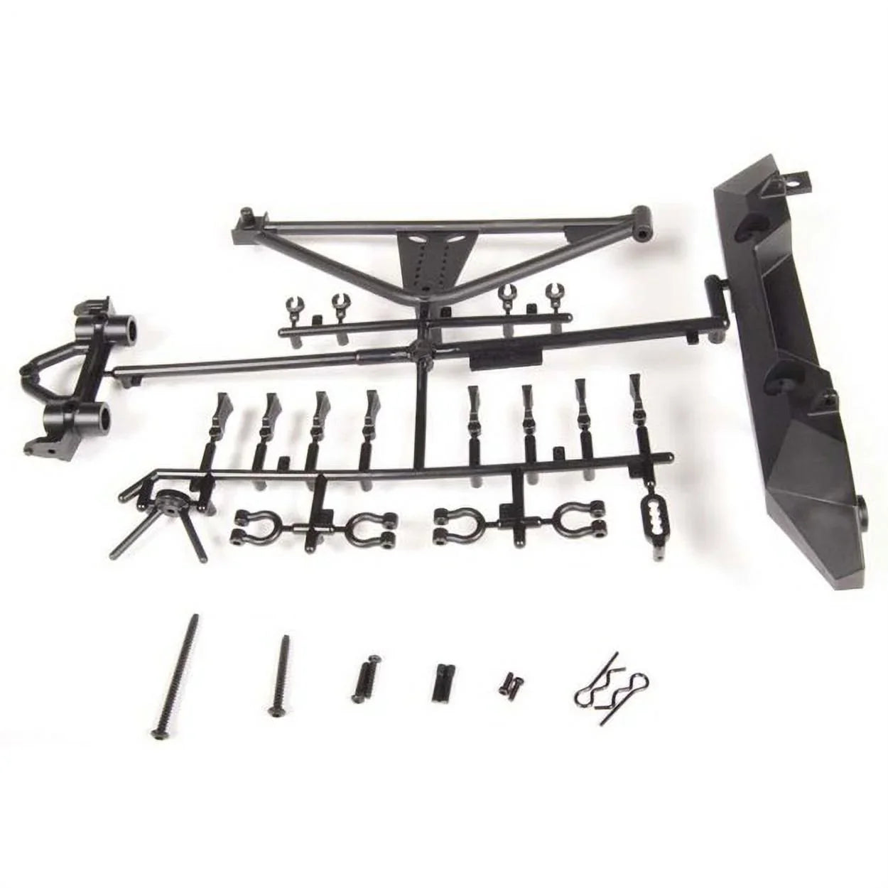 Axial AX80126 RrBumper/TireCarrierSCX10/Poison Spyder/JK AXIC4349 Electric Car/Truck Option Parts