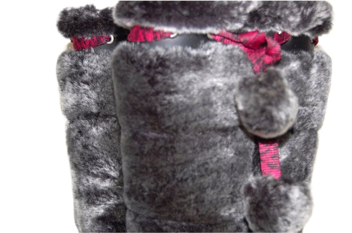 Timberland Preschool Youth Winterberry Tall Fur Medium Boot Black 59794 size 13.5 US