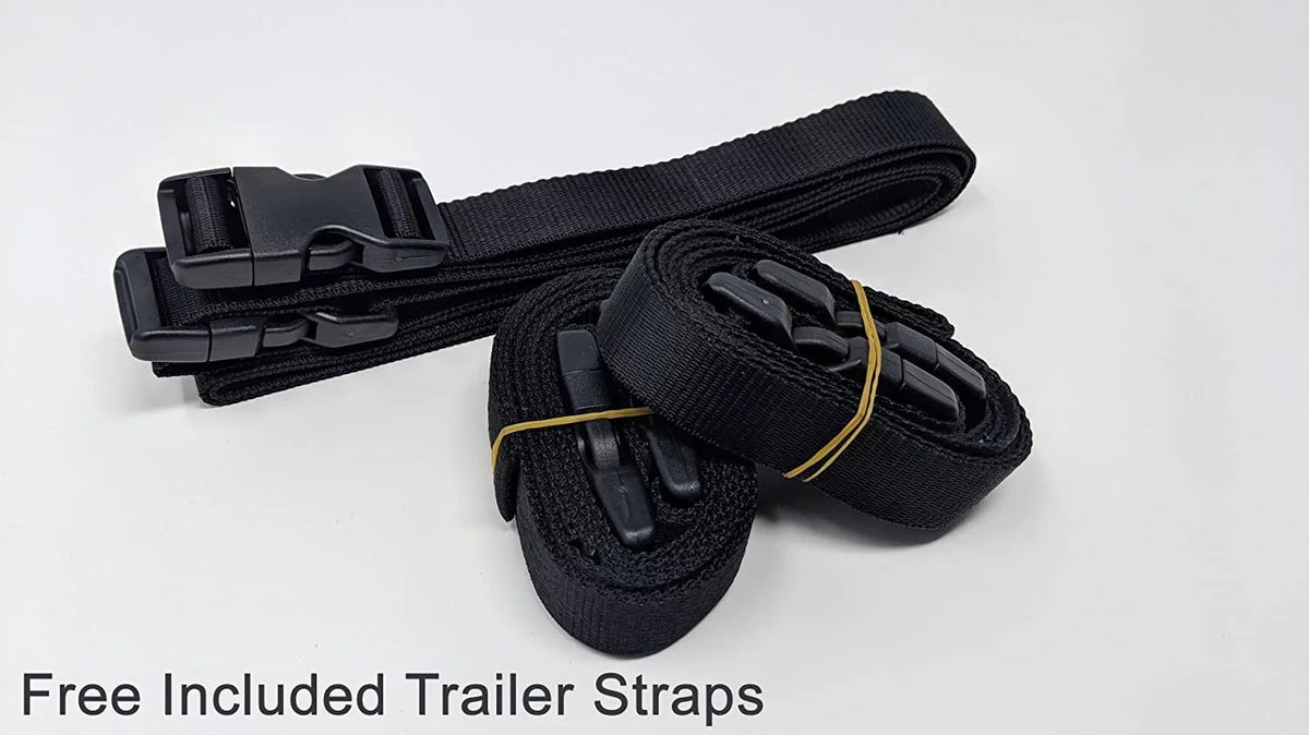 Weatherproof Jet Ski Covers for Yamaha EXR 2021 - Yellow/Black Color - All Weather - Trailerable - Protects from Rain, Sun, UV Rays, and More! Includes Trailer Straps and Storage Bag