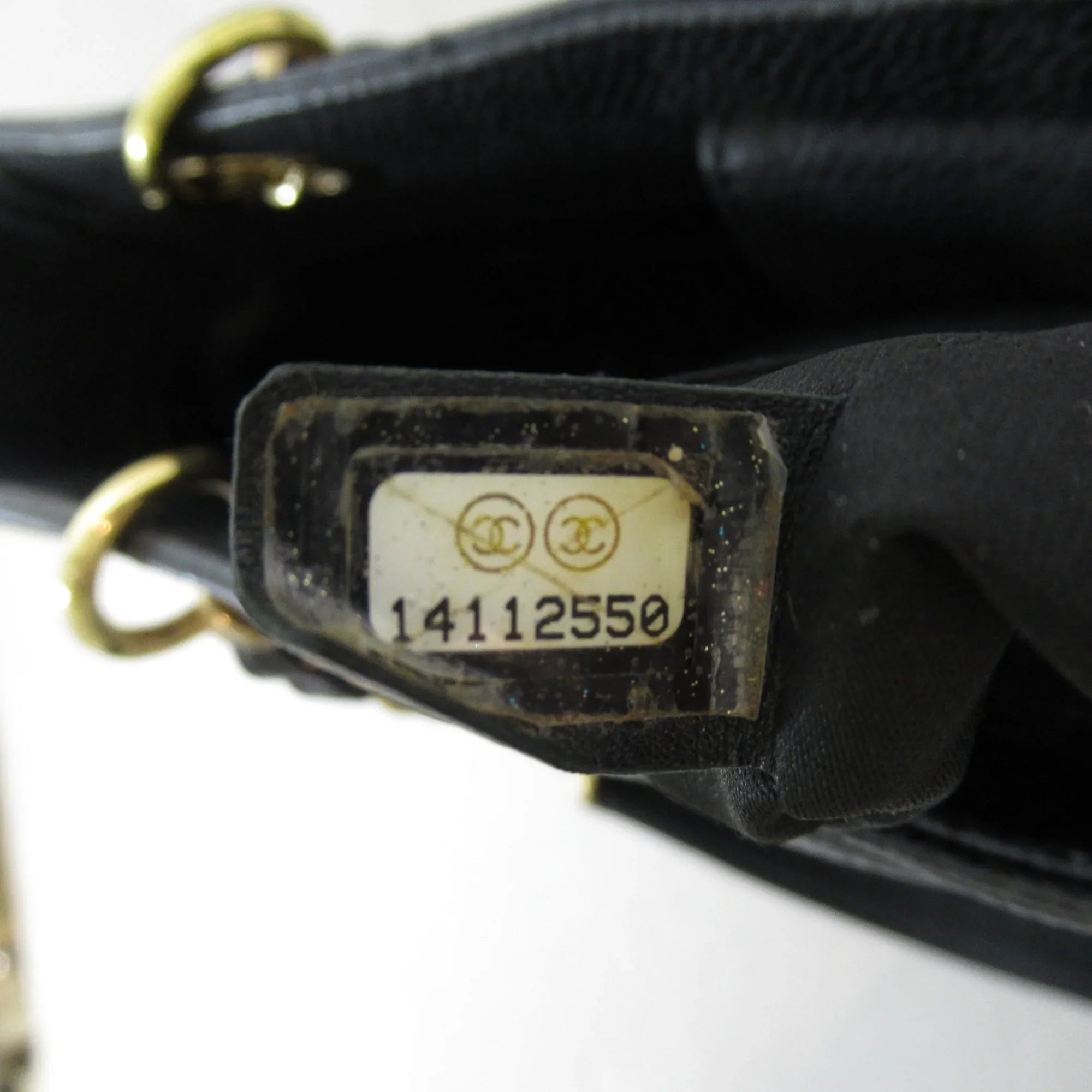 Pre-Owned CHANEL Matelasse ChainShoulder Bag Black Caviar Skin (Grained Calf) (Fair)