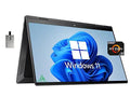 HP 2022 Envy x360 2-in-1 15.6" Touchscreen Computer, AMD Ryzen 7 5825U, 64GB RAM, 2TB PCIe SSD, AMD Radeon Graphics, True Vision 5MP IR Camera, Backlit Keyboard, Win 11, Black, 32GB USB Card