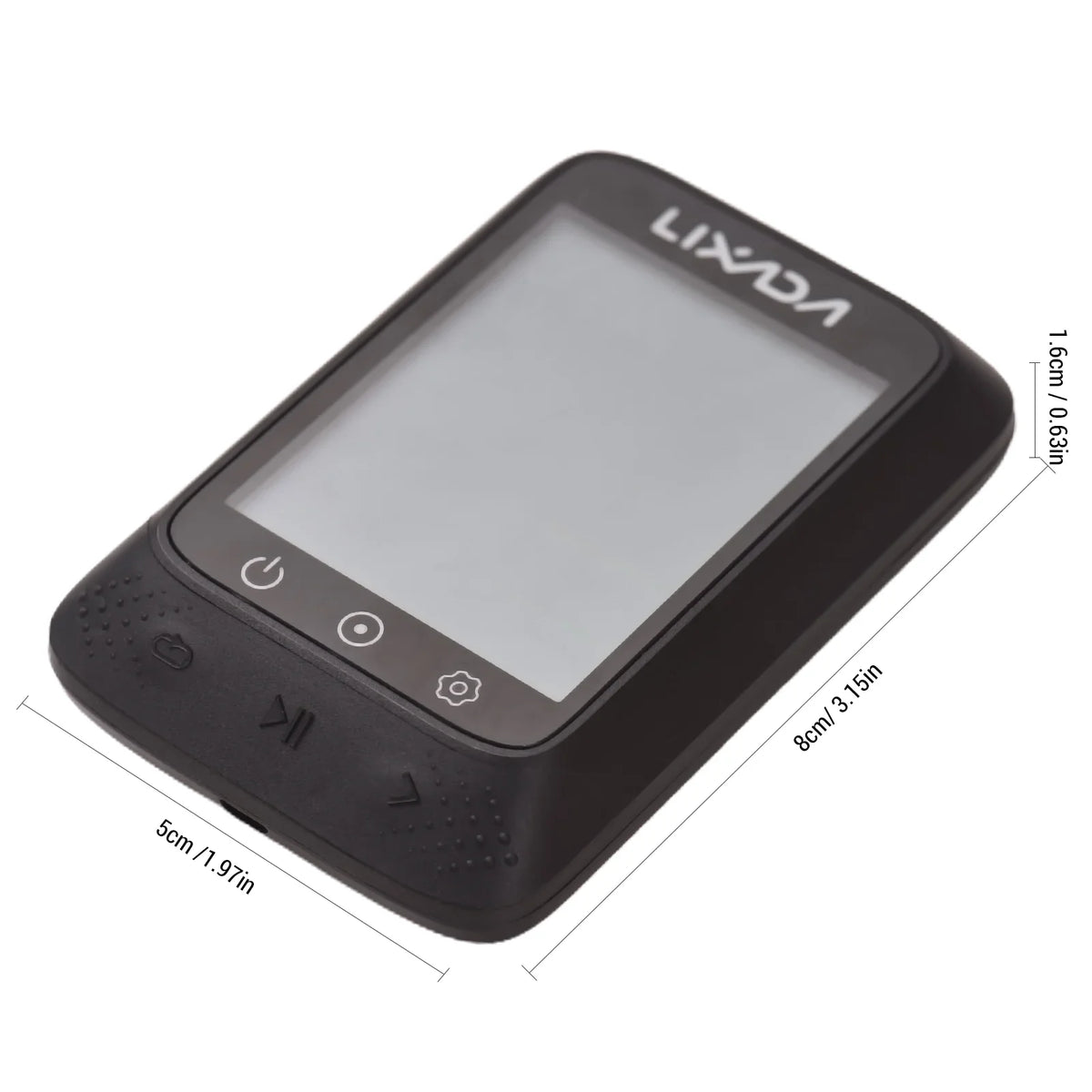 Lixada Wireless Bike GPS Computer with ANT+ Sensor Waterproof 2.3in BT Compatible Strava APP Altitude Gradient