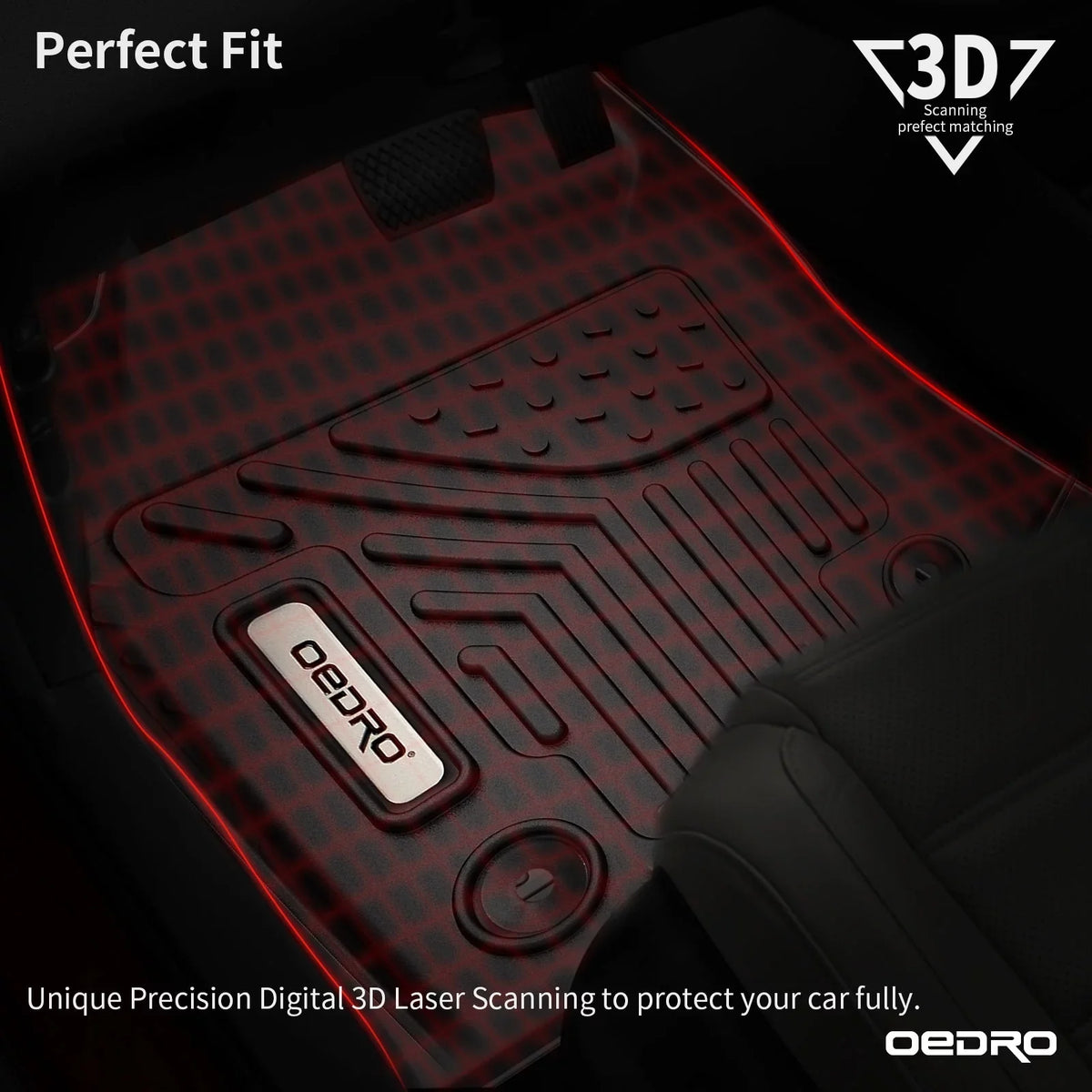 Ledkingdomus Floor Mats Liners for 20-23 Jeep Gladiator 4 Door TPE Floor Carpet