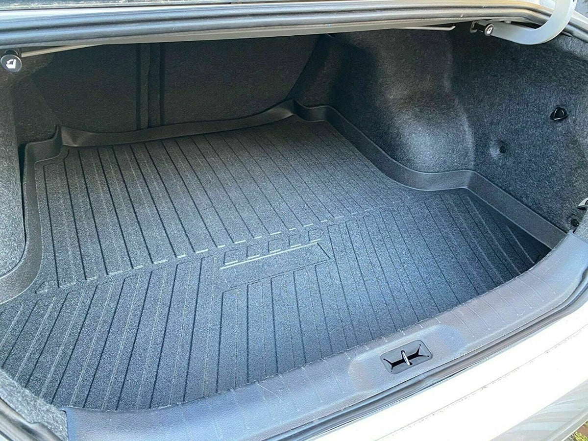 EACCESSORIES EA Cargo Liner – Trunk Mat for Nissan Altima 2013-2023 – Weather-Resistant Trunk Mats for Cars with Raised Lip – Non-Slip Car Trunk Mat Rubber – Easy to Install – Laser Pre-Cut Design