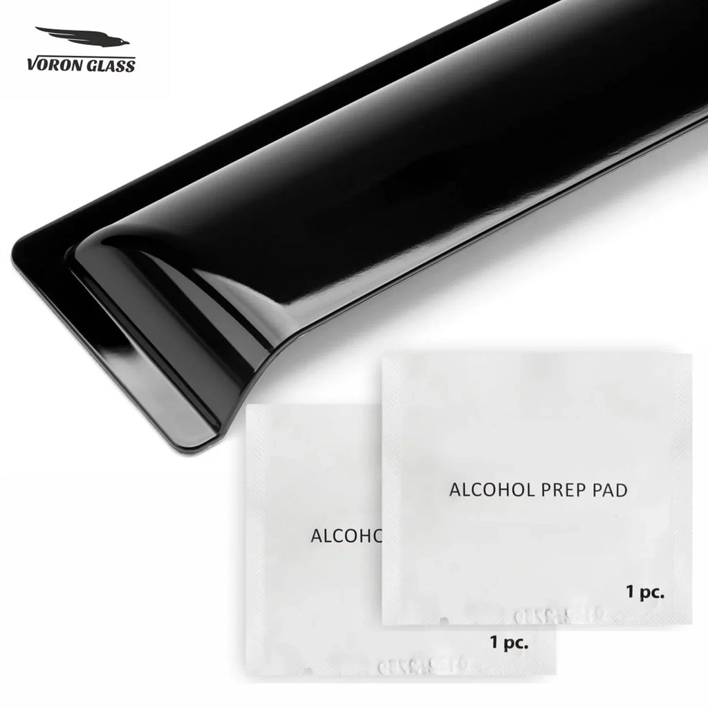 Voron Glass Tape-on Extra Durable Rain Guards for Subaru XV Crosstrek 2018-2024, Window Deflectors, Vent Window Visors, 6 Pieces - 100489