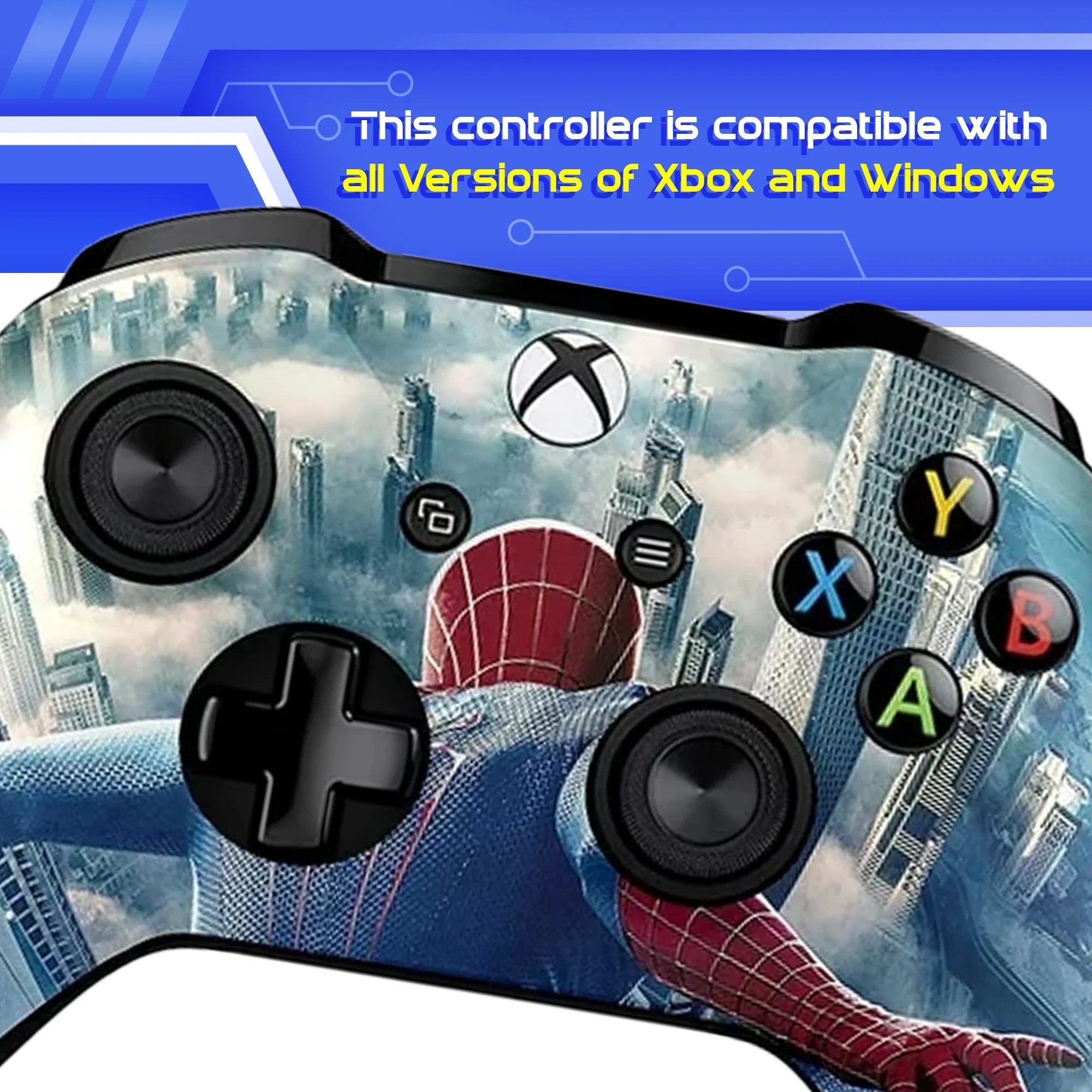 DreamController Original Wireless Custom Xbox One Controller - Xbox One Custom Controller Works with Xbox One S/Xbox One X/PC/Notebook with Windows 10, Custom Anti-Slip Gaming Controller with Bluetooth