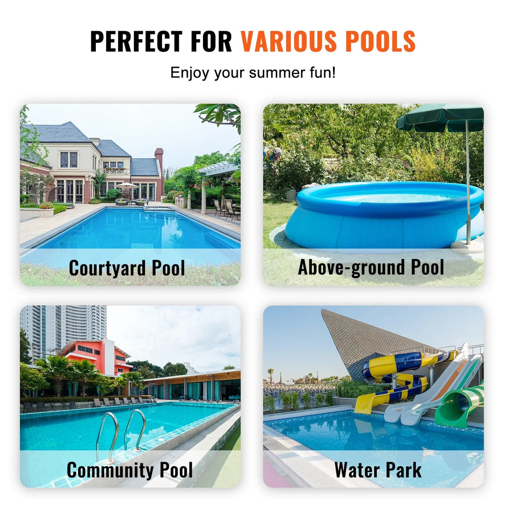 SKYSHALO 12" 6-Way Valve Sand Filter Above Ground with 1/2HP Swimming Pool Pump 3000GPH Flow