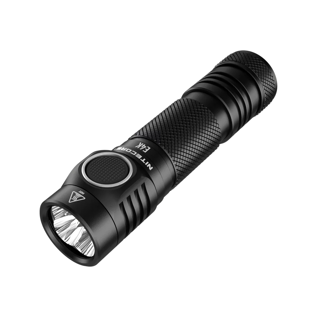 Combo: NITECORE E4K Next generation Flashlight - 4400 Lumens w/NL2150HPi  and  NL2150HPR Batteries +UMS2 Intelligent Charger  and  Eco-Sensa USB Cord