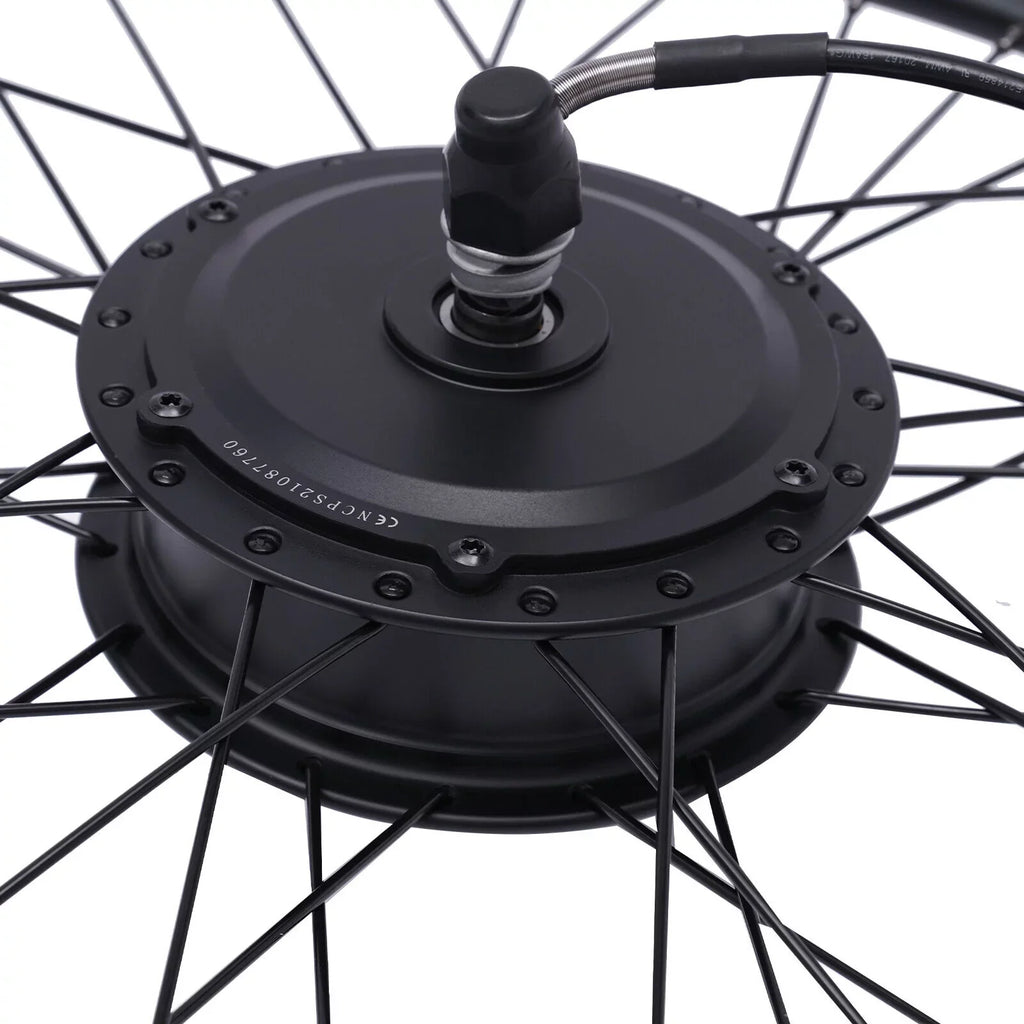 DENEST 27.5" E-Bike Front Wheel Hub Motor Electric Bicycle Motor Conversion Kit 500W 36V