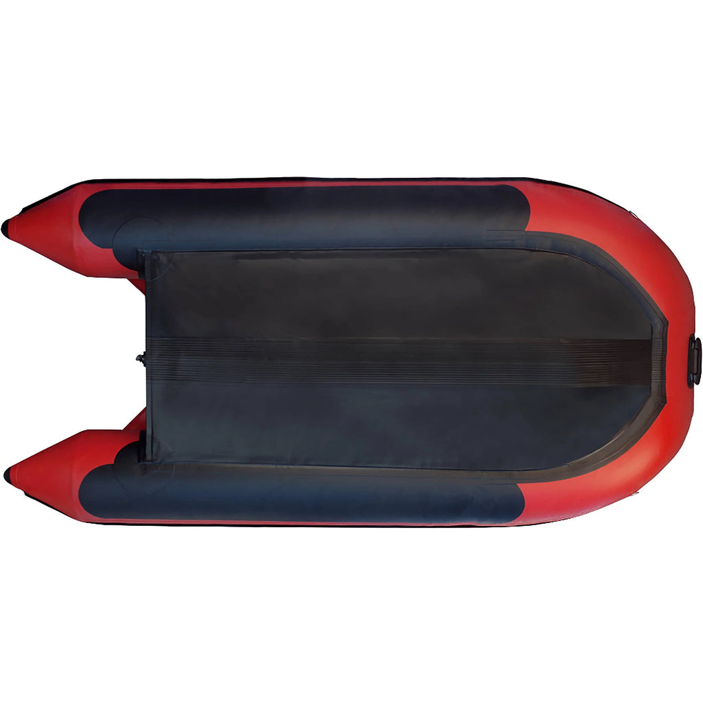 ALEKO Inflatable Boat with Air Deck Floor - 10.5 Ft - Red