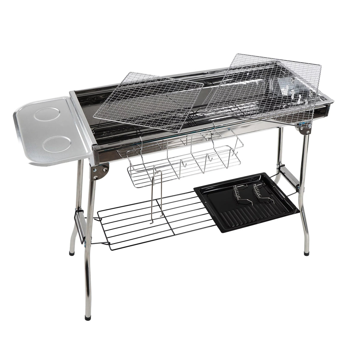Neature Portable Charcoal Grill for Camping - 26.8in Tall Foldable BBQ Grill