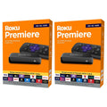 2 Pack Roku Premiere HD 4K HDR Streaming Media Player, Simple Remote and Premium HDMI Cable