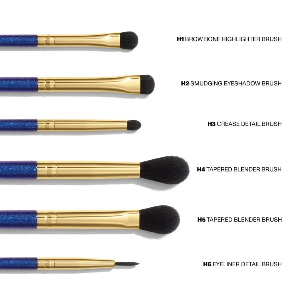 Morphe the More the Merrier Eyeshadow Brush Set With Brush Cleaner And Brush Bag