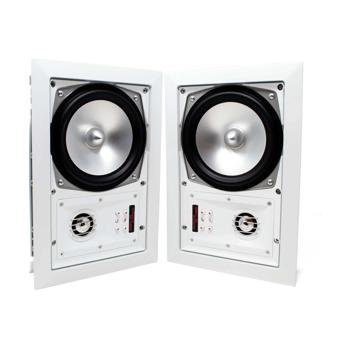 SpeakerCraft MT6 Three - In-Wall or Ceiling Speaker Includes White Grill - (Multipack of 4 pair, 8 speakers total)
