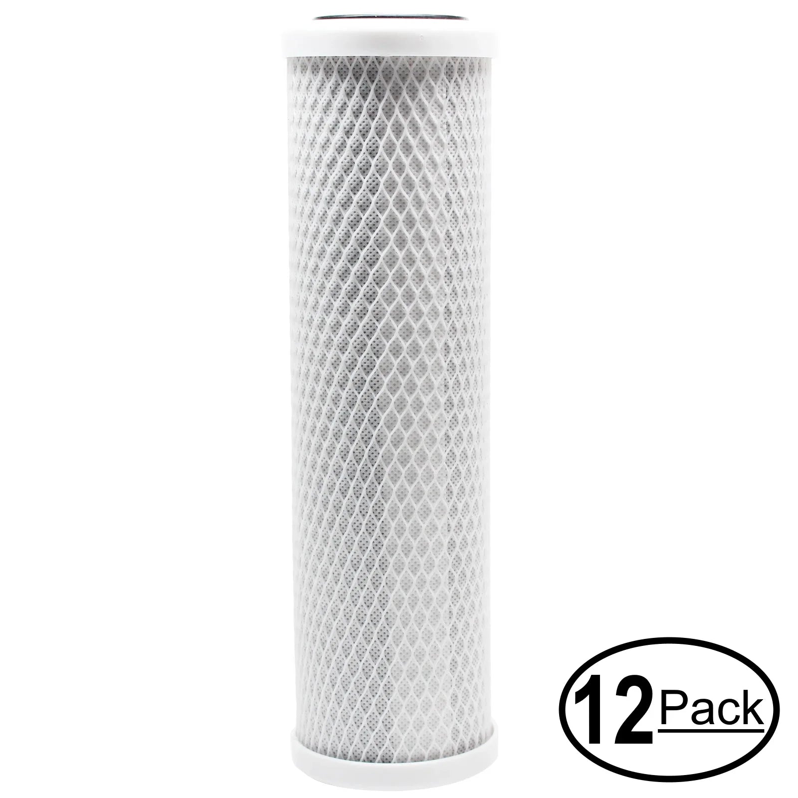 16-Pack Replacement for H2O Distributors USRO4-100-QC-38-USA Activated Carbon Block Filter - Universal 10 inch Filter for H2o Distributors Reverse Osmosis System 100 GPD - Denali Pure Brand