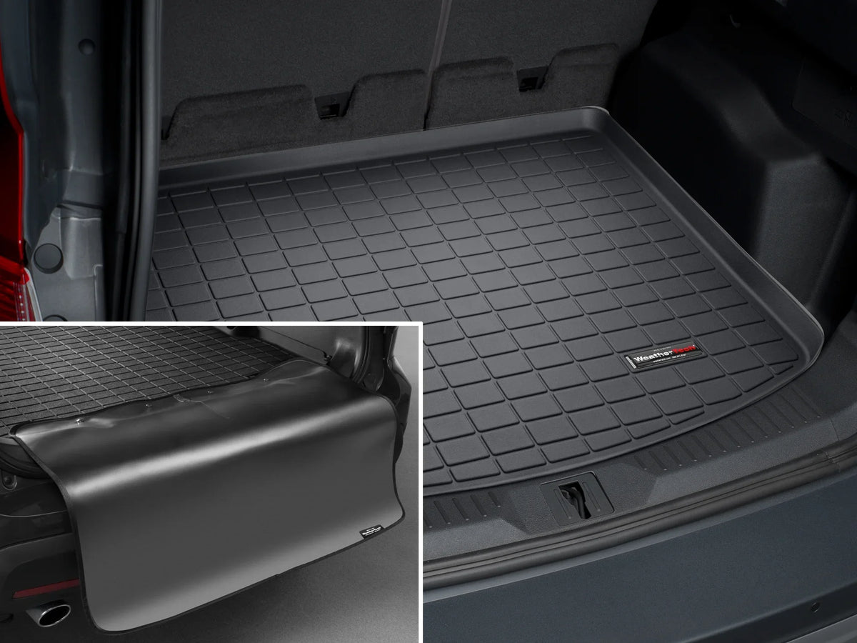 WeatherTech Cargo Trunk Liner with Bumper Protector compatible with Escape, MKC - Behind 2nd Row Seating With Bumper Protector, Black