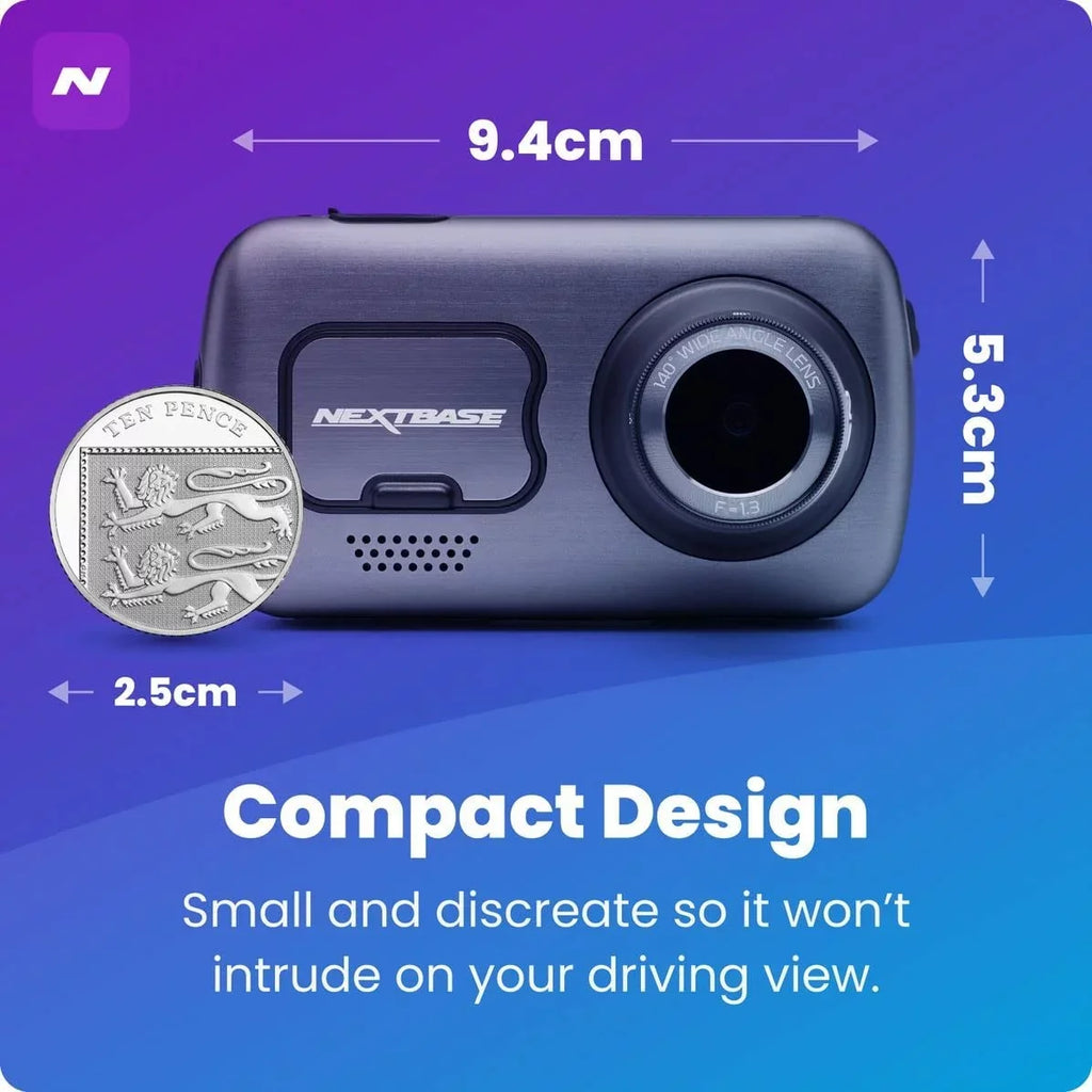 Nextbase 622GW Dash Cam Full 4K/30fps UHD Recording in Car DVR Camera