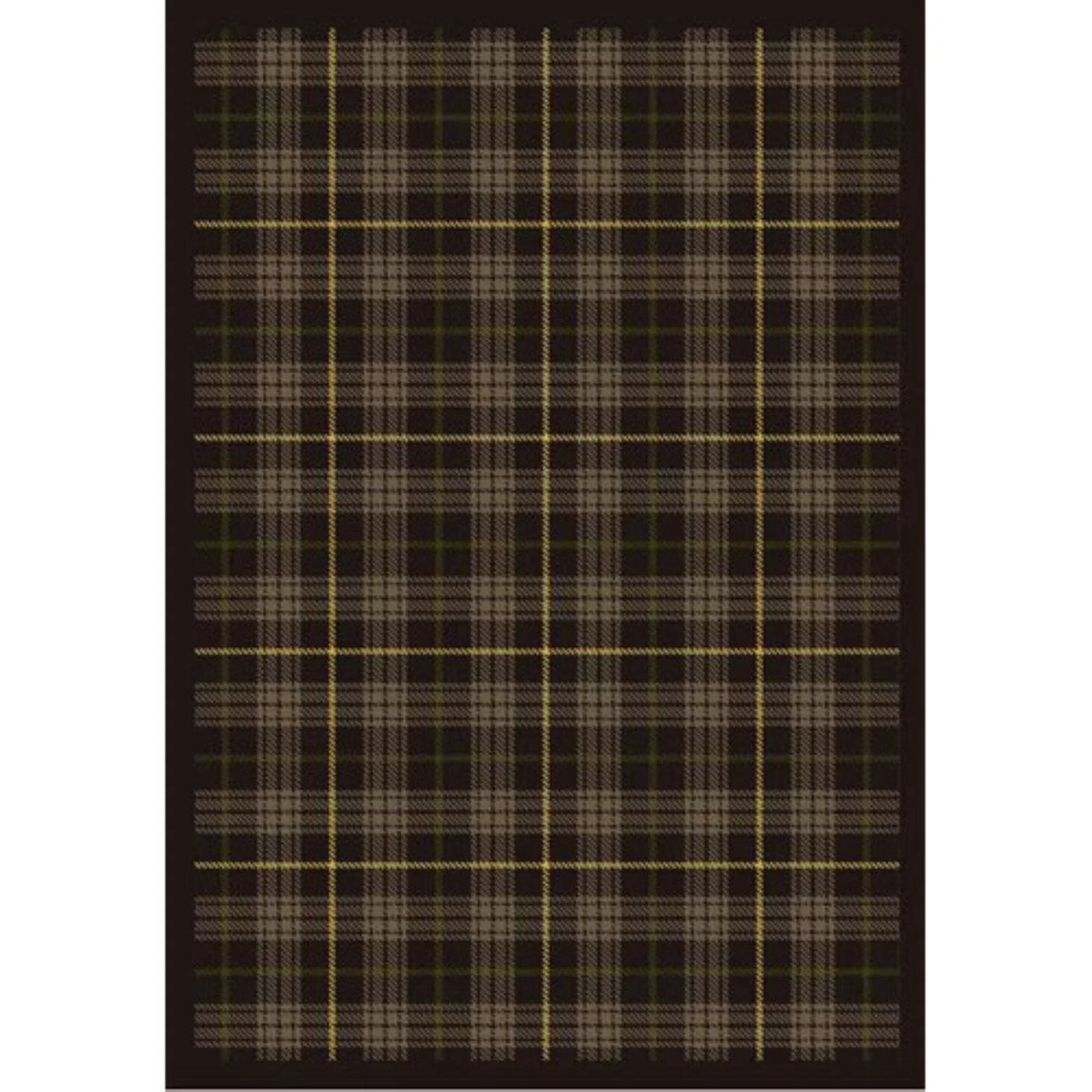 Joy Carpets  Bit O ft. Scotch Tartan Green 3 ft.10 in. x 5 ft.4 in.  WearOn Nylon Machine Tufted- Cut Pile Whimsy Rug