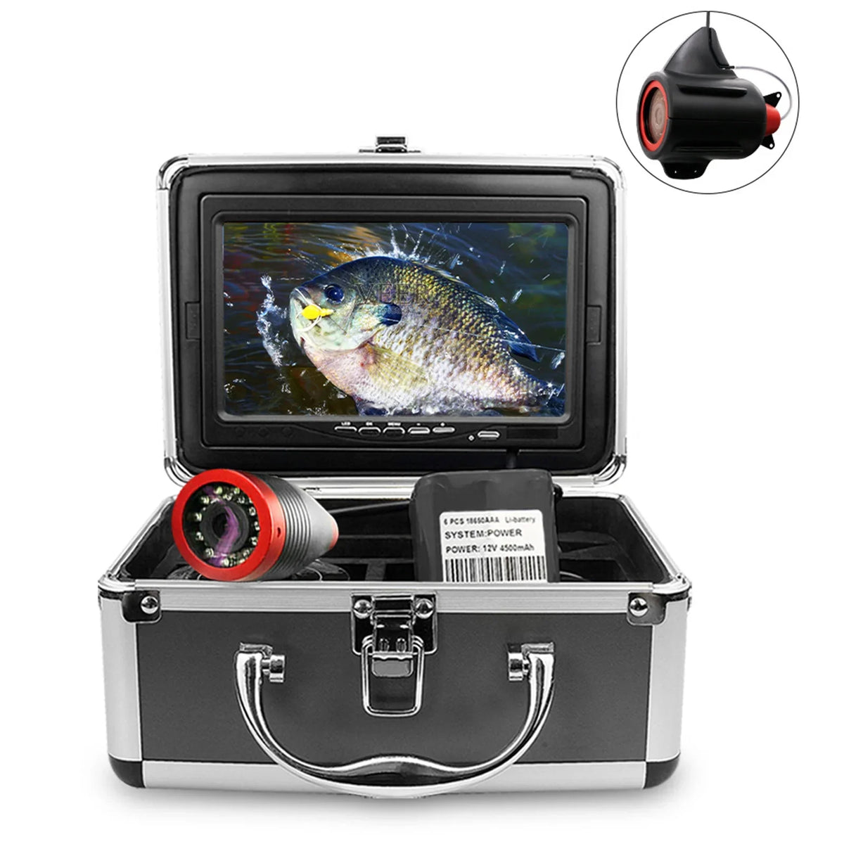 moobody Undersea Camera 7 Inch DVR Portable Video Fish Finder for Lake Sea Fishing