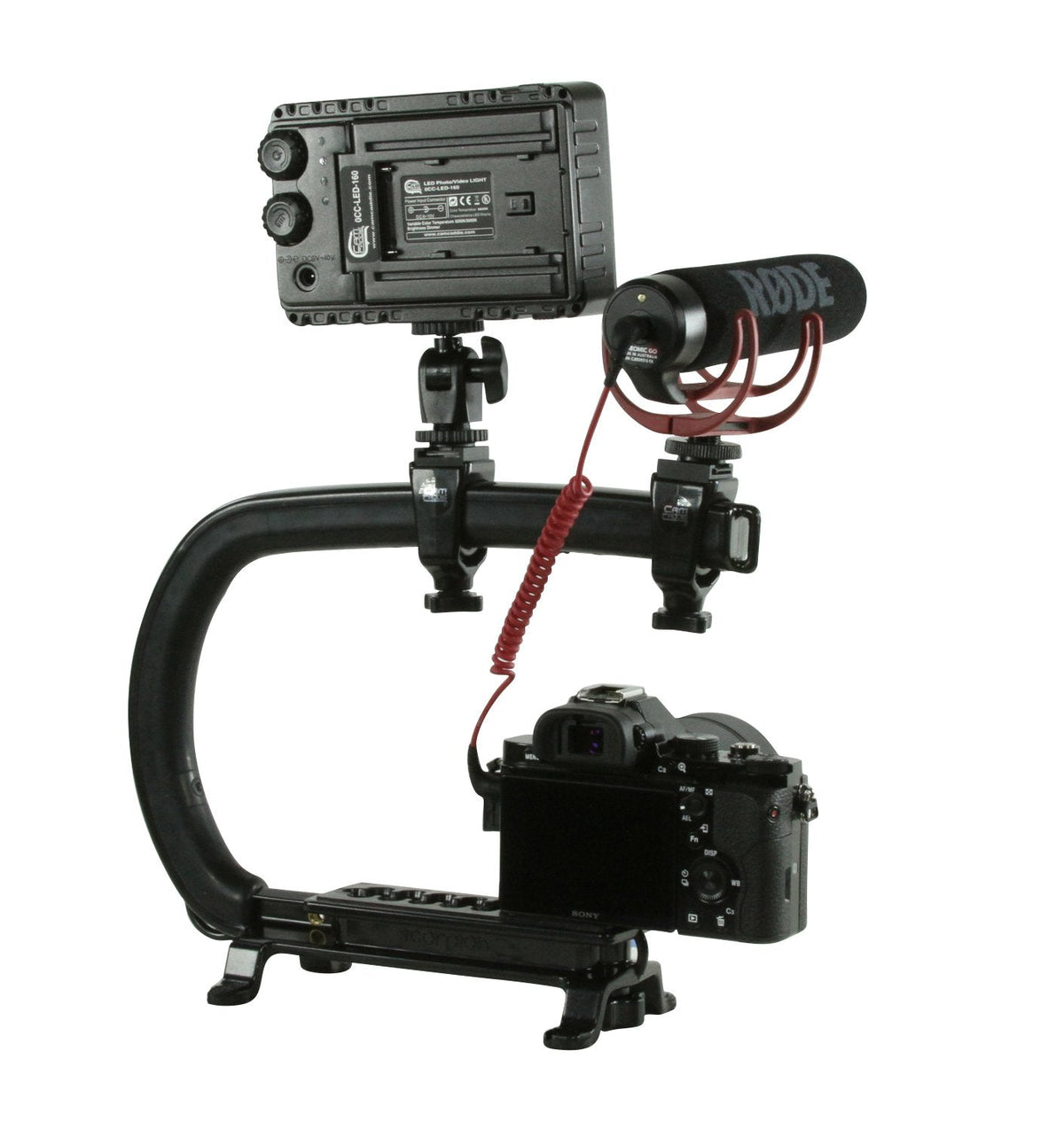 Cam Caddie Scorpion MAX Edition Universal Stabilzing Camera Handle - Includes 2 Accessory Shoes