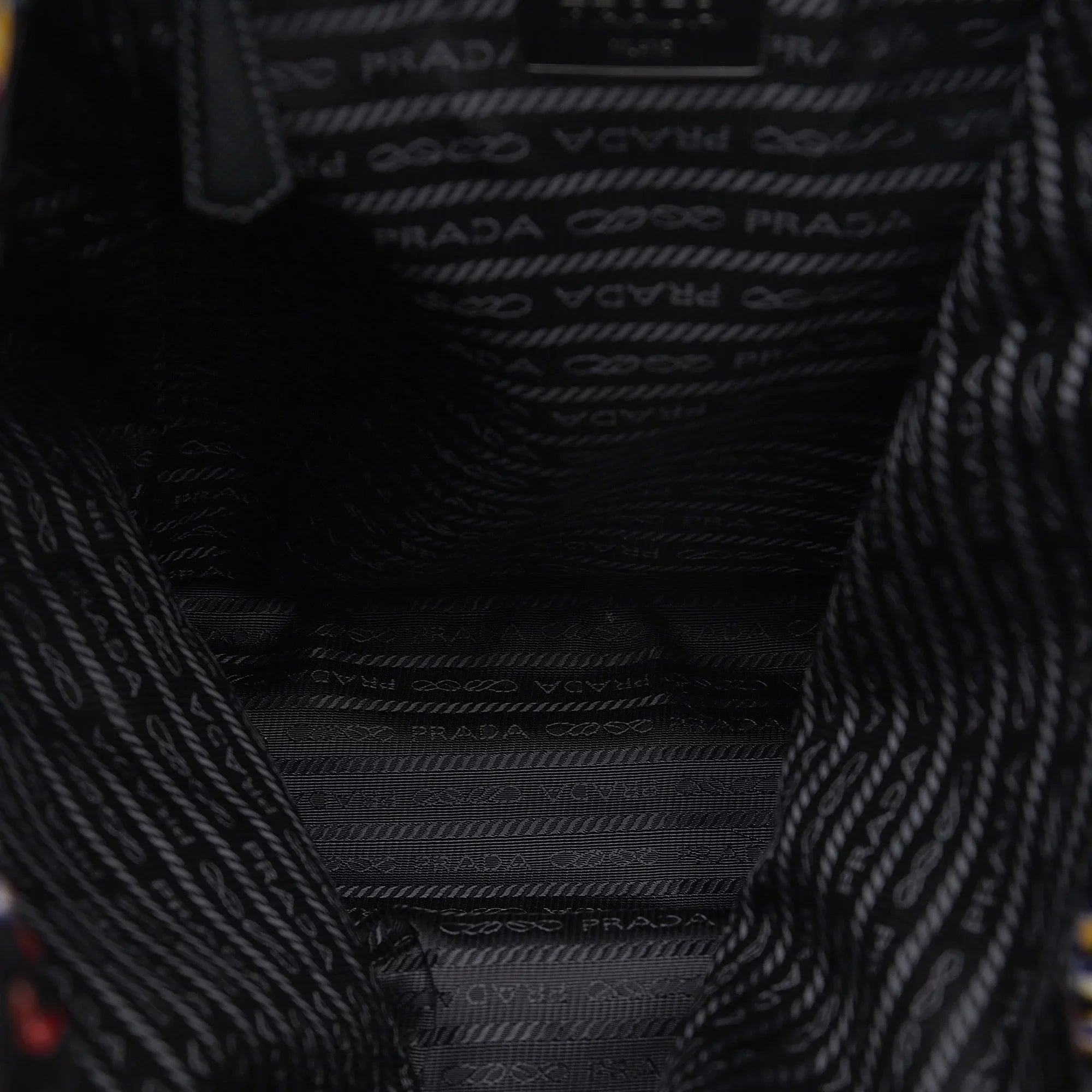 Pre-Owned Authenticated Prada Tessuto Robot Backpack Nylon Fabric Black Unisex (New with Defects)