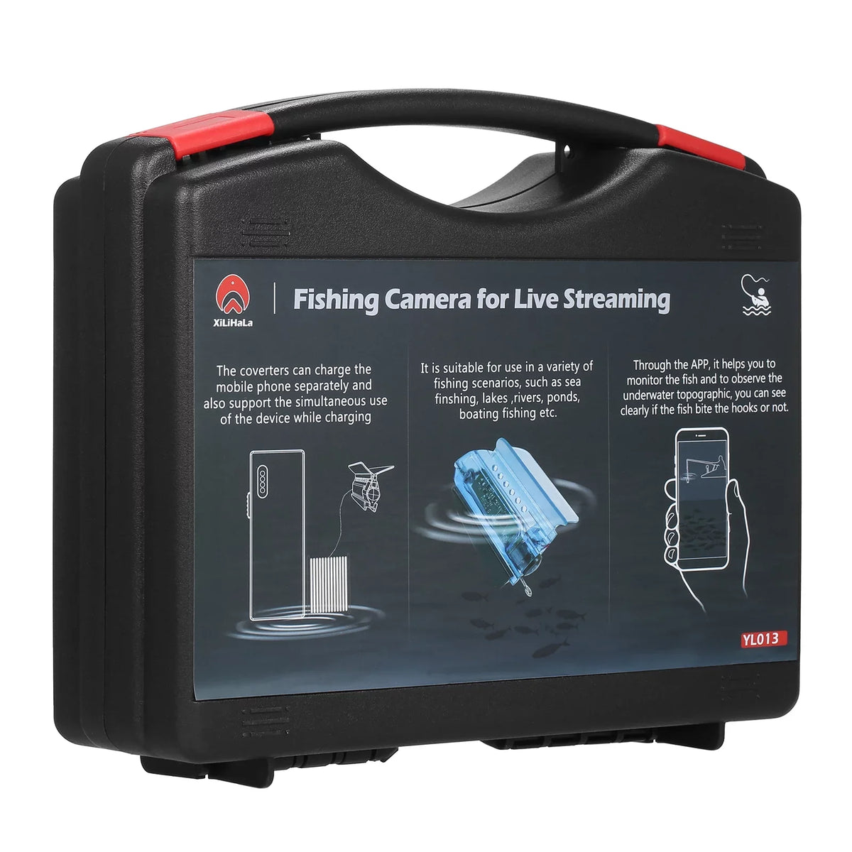Gofishup 1080P Underwater Fishing Camera Fish Finder with APP Control, Live Video for Ice Lake Sea Boat Kayak Fishing