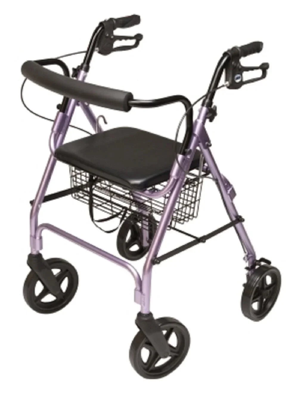 Lumex Walkabout Four-Wheel Contour Deluxe Rollator with 8" Wheels