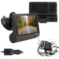 FHD Car DVR Dash Camera, iMounTEK Dash Camera 1080P 4in IPS Touch Screen 3 Channel Dash Cam(Front, Inside, Rear) Vehicle Driving Recorder Seamless Loop Recording Motion Detection