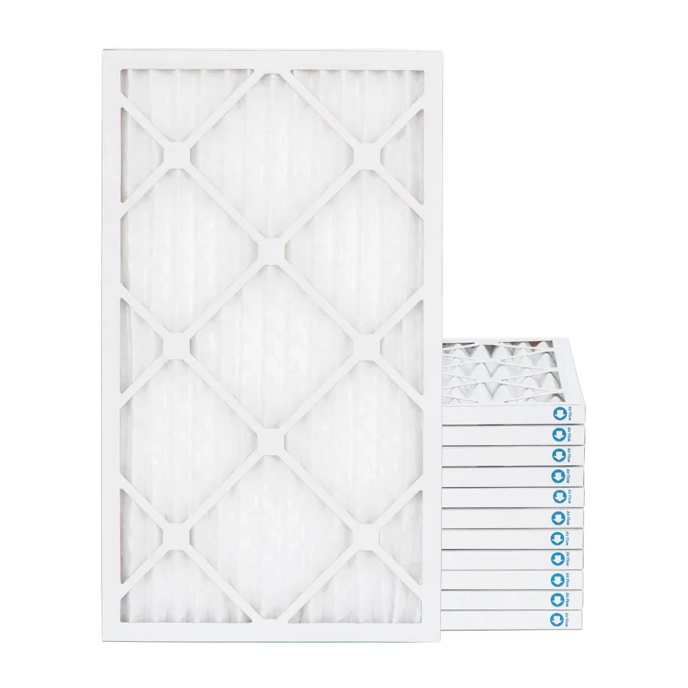 10x24x1 MERV 8 ( MPR 600, FPR 5-6 ) 1" Air Filters for AC & Furnace. Case of 12. Exact Size: 9-1/2 x 23-1/2 x 3/4