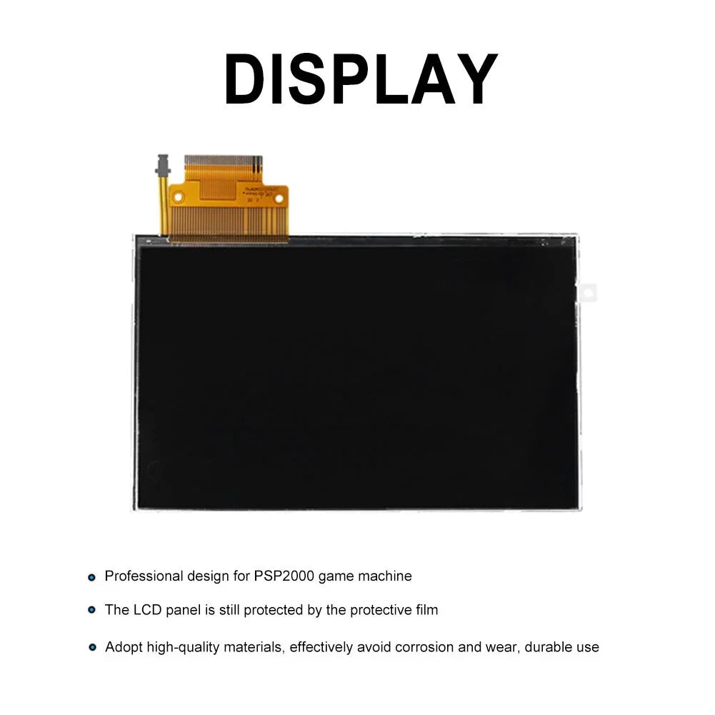 Replacement LCD Screen for PSP 2000, LCD Backlight Screen Replacement Parts Compatible for PSP 2000/2001/2003/2004