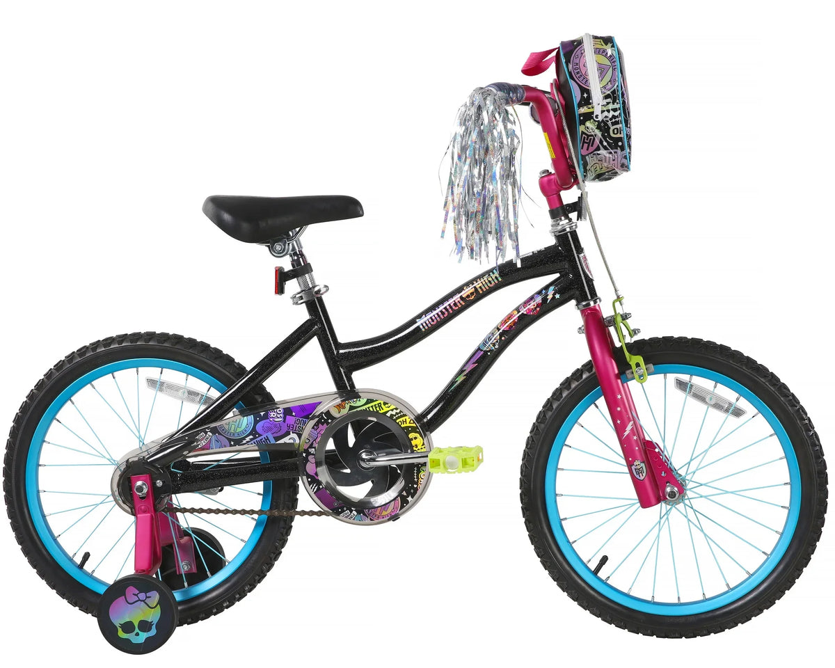 Dynacraft Monster High 18-inch Girls BMX Bike for Age 6-9 Years