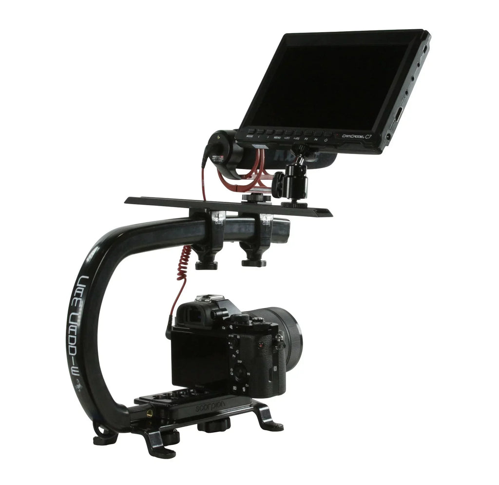 Cam Caddie Scorpion MAX Edition Universal Stabilzing Camera Handle - Includes 2 Accessory Shoes