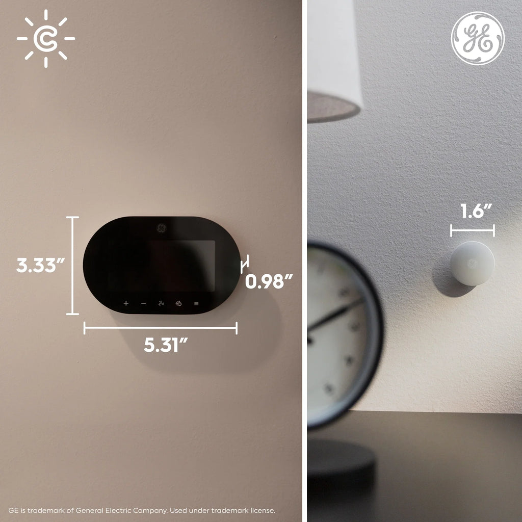 GE CYNC Smart Temperature Sensor, Thermostat Sensor, Humidity Sensor, Works with CYNC Smart Thermostat (Sold Separately), Set Schedules in CYNC App (1 Pack)