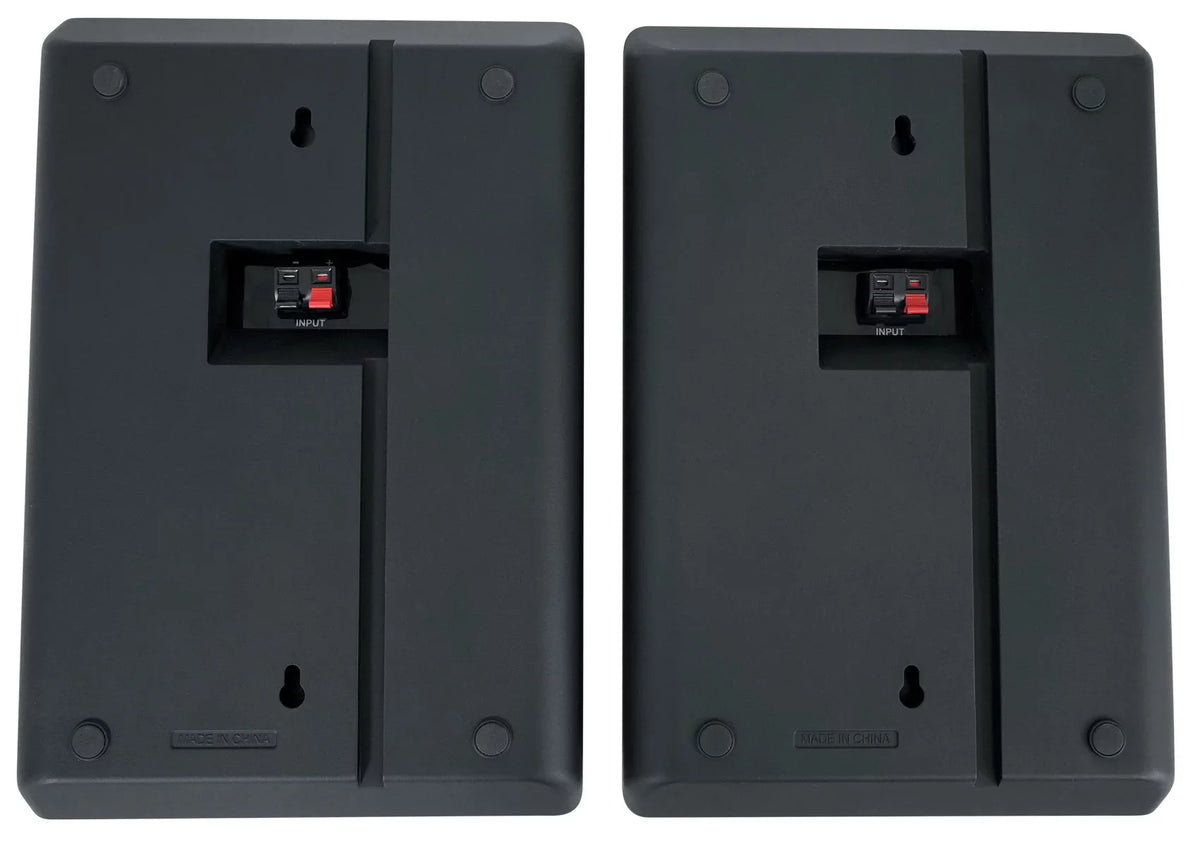 Rockville RPA40BT 4-Room Home Audio Kit Receiver+(8) Black Slim Wall Speakers