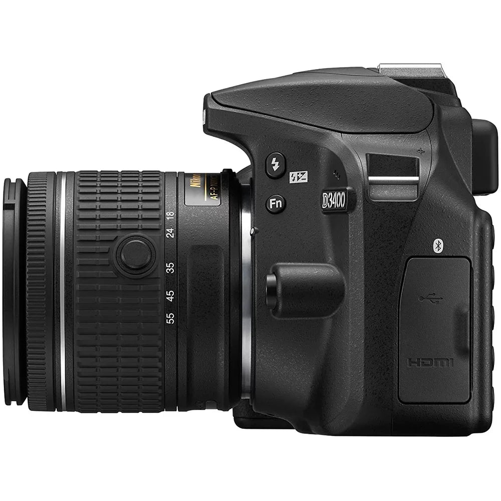 Renewed Nikon D3400 24.2 MP DSLR Camera with 18-55mm VR Lens Kit 1571B (Black) (Refurbished)