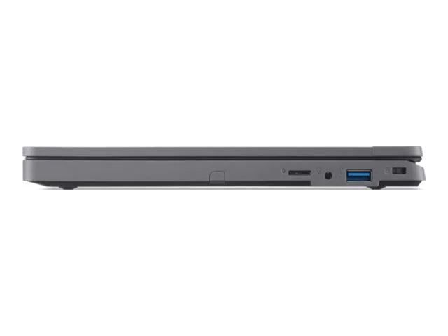 Acer TravelMate B3 11 TMB311-33 - 180-degree hinge design - Processor N-series - N100 / up to 3.4 GHz - Win 11 Pro - UHD Graphics - 4 GB RAM - 128 GB eMMC - 11.6" IPS 1366 x 768 - Wi-Fi 6E, Bluetooth - shale black - kbd: US Intl
