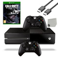 Pre-Owned Microsoft Xbox One Original 500GB Gaming Console Black HDMI Cable 2 Controller Included With Call of Duty Ghosts Game BOLT AXTION Bundle (Refurbished: Like New)