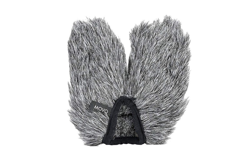 Movo WS-SM440 Furry Outdoor Microphone Windscreen Muff Custom Fit for Sennheiser MKE 440 Compact Stereo Shotgun Microphone