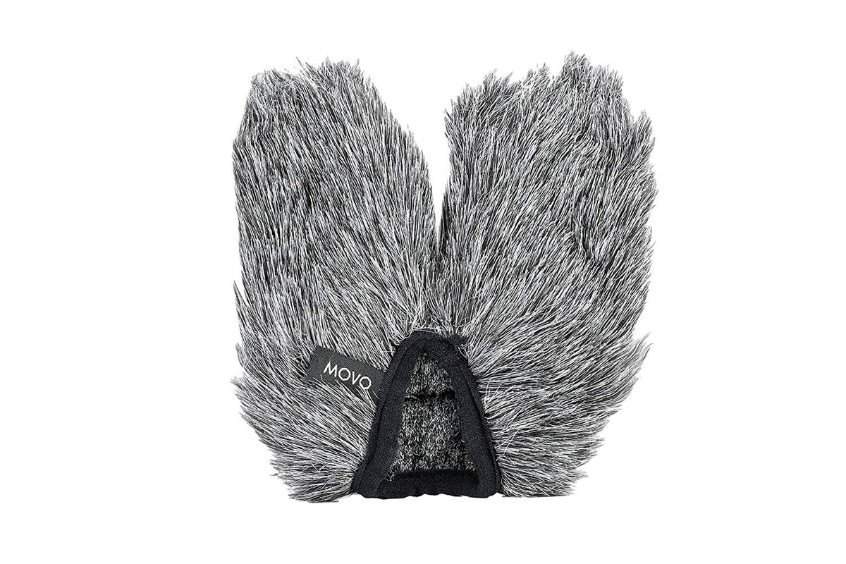 Movo WS-SM440 Furry Outdoor Microphone Windscreen Muff Custom Fit for Sennheiser MKE 440 Compact Stereo Shotgun Microphone