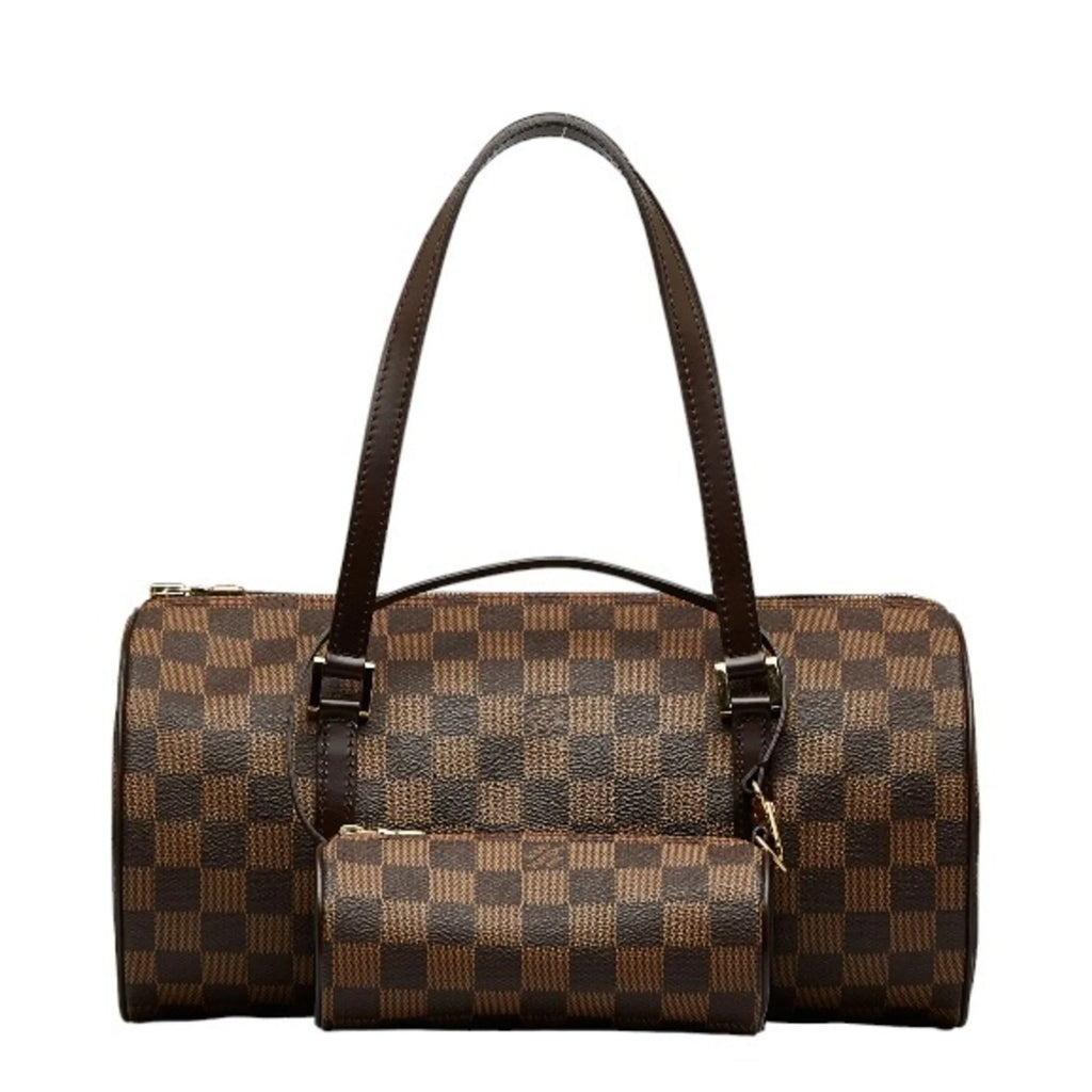Pre-Owned Louis Vuitton Damier Ebene Papillon Handbag N51303 Brown PVC Leather Women's LOUIS VUITTON (Good)